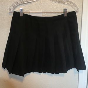 Forever 21 Black Pleated Tennis Skirt